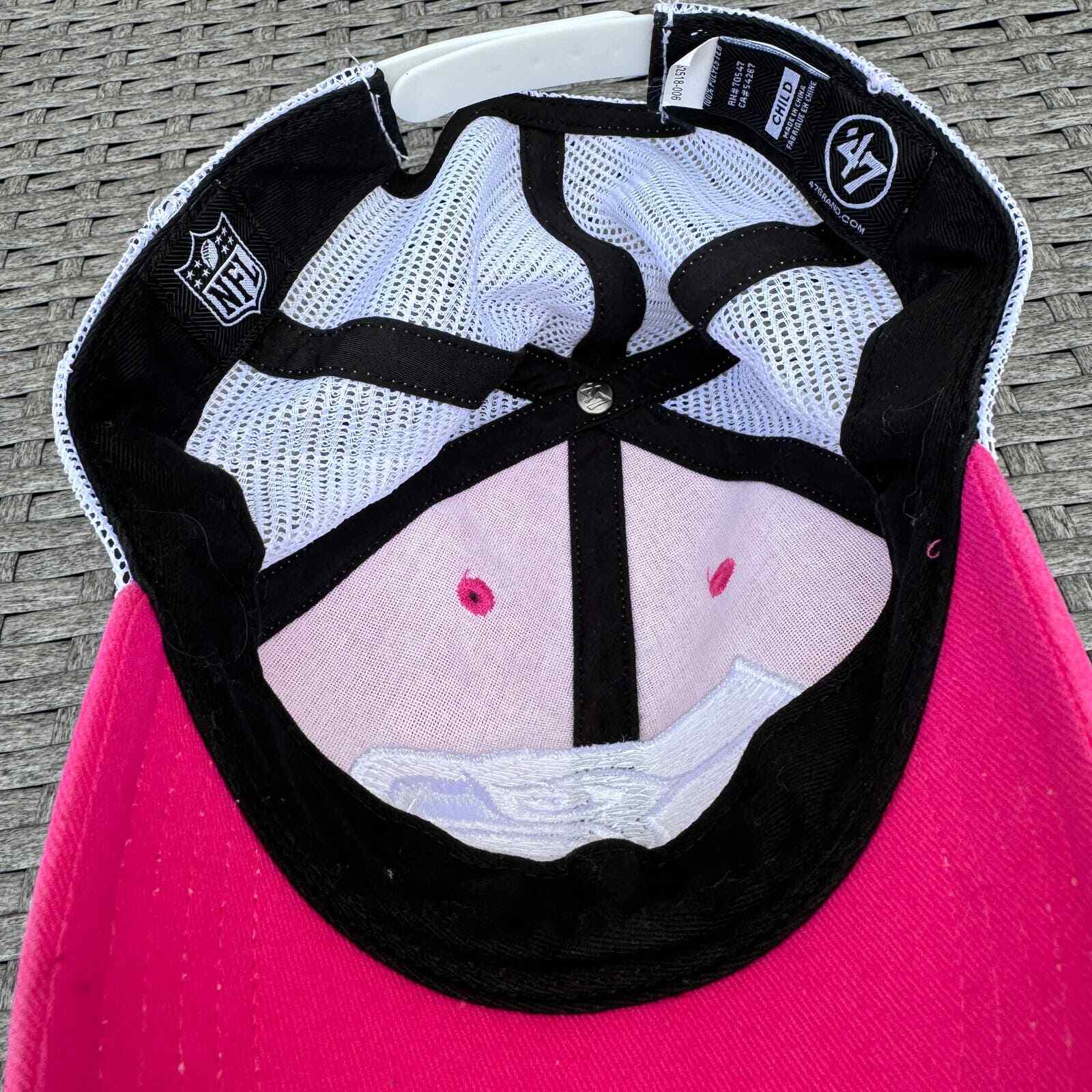 '47 Brand NFL Seattle Seahawks Snapback Baseball Hat Cap Mesh Back Pink Girls