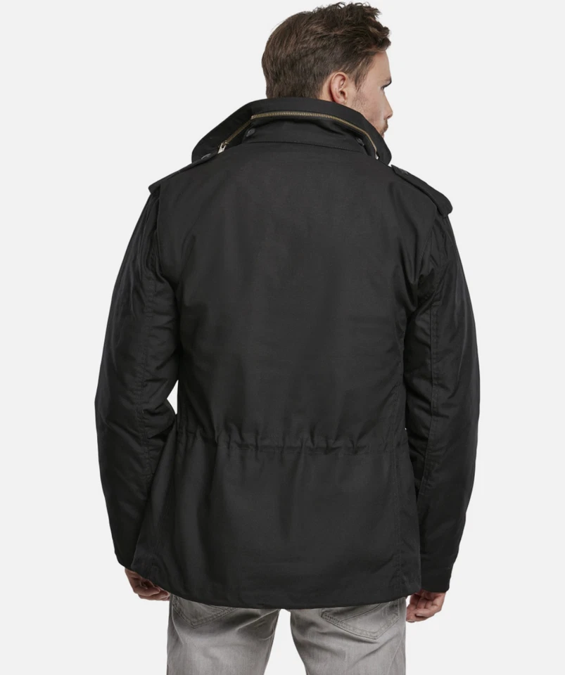 BRANDIT M65 Black Jacket 3XL Mens Field Military Coat Removable Lining Urban - Image 4 of 4