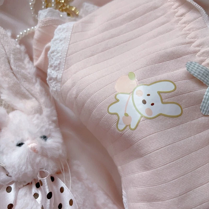 3Pcs women lolita pink cotton underpants sweet cartoon panties Japanese briefs - Image 4 of 4