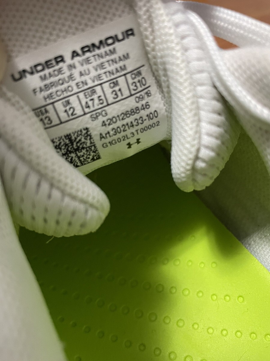 Mens Under Armour UA 4D Foam Nitro White Football Cleats  display picture 2