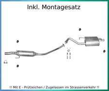 Auspuffanlage für Toyota Corolla 1.4 1.6 Stufenheck Kombi Auspuff Montagesatz