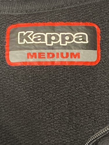 Kappa Jacket Youth Medium Full Zip Activewear Fleece Black Long Sleeve - Picture 2 of 5