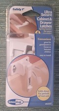 Safety 1st Ultra Secure Cabinet  Drawer Latches 4 Pack Folds Down for Non Use