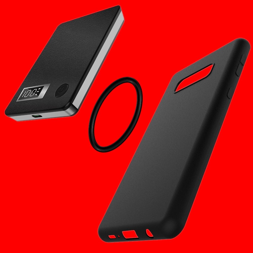 Ultimate 5000mAh Power Bank for Samsung Galaxy S10e - TPU Case & Stable Ring-image