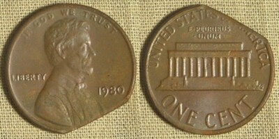 Error: 1980 Cent Very Large Straight Clip IREC792