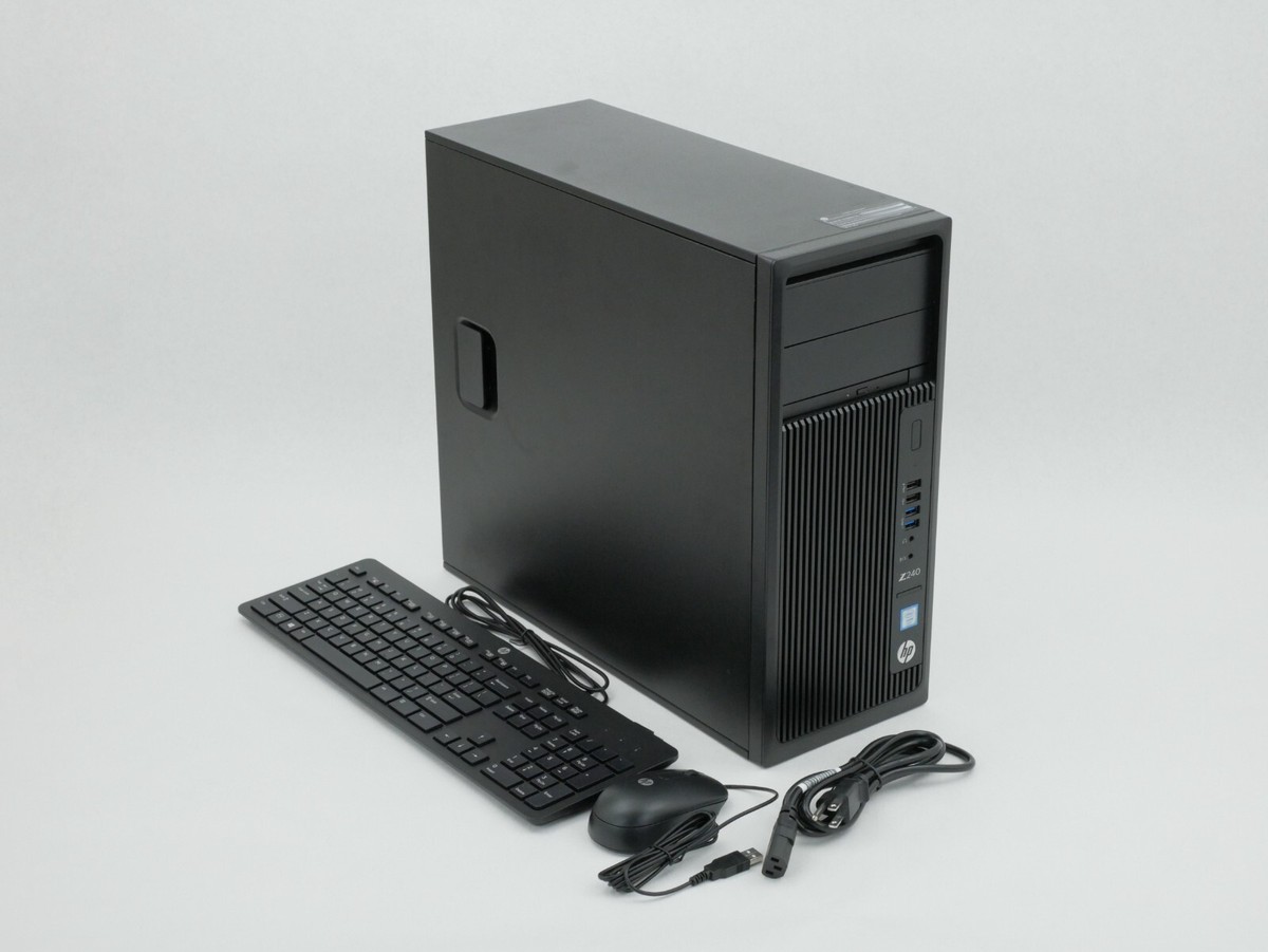 HP Z240 Workstation Intel Xeon E3-1270v6 8GB RAM 512GB SSD 4