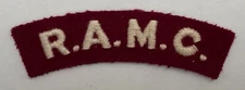 Shoulder fabric. R.A.M.C. UK. a (L183)
