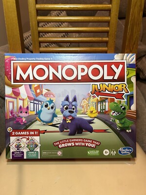 Monopoly Junior Zwei in Einem Brettspiel