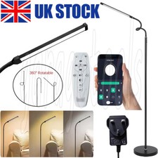 LED Standing Floor Lamp Dimmable Adjustable 360° Gooseneck Reading Light Bedroom