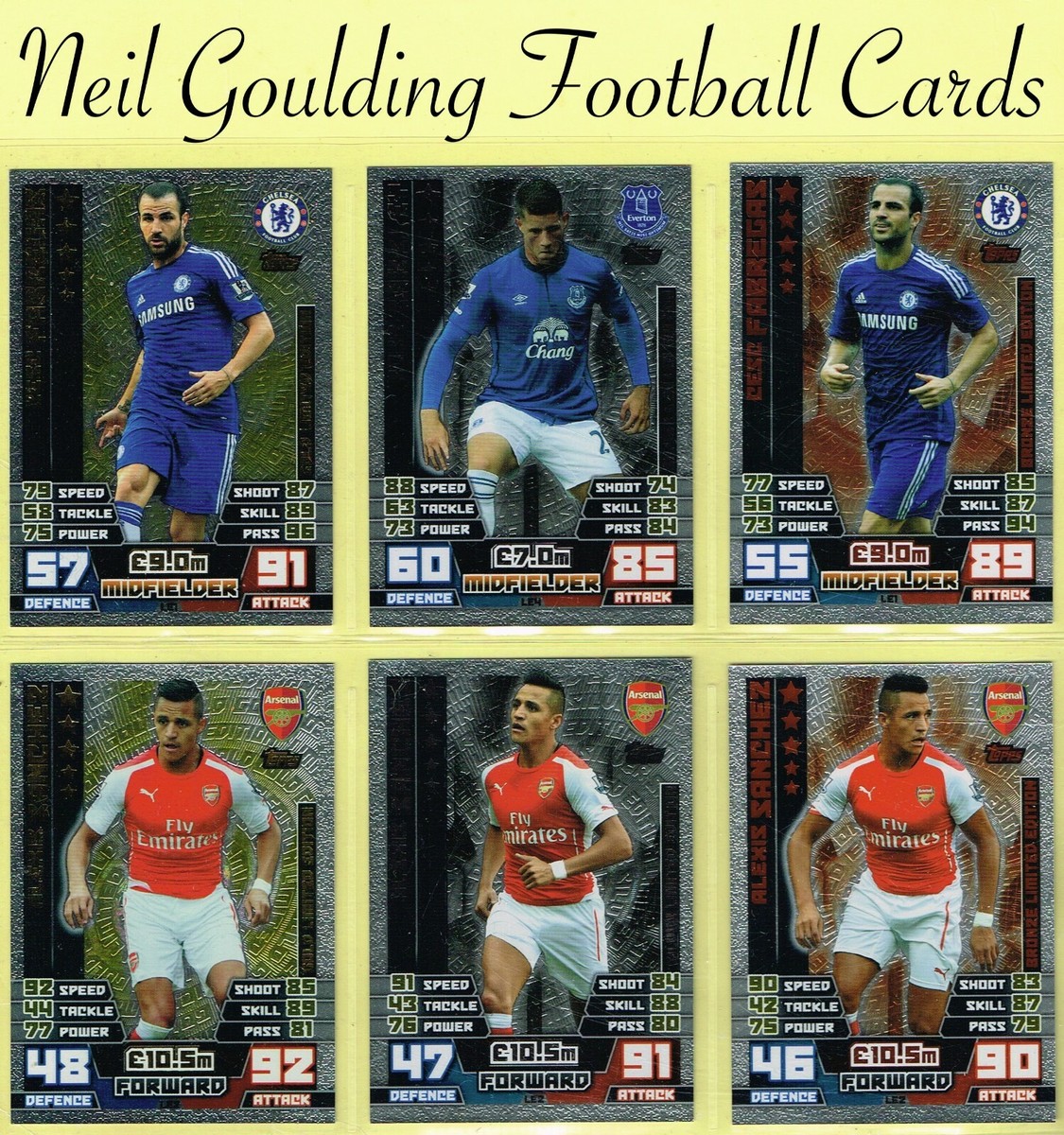 Topps MATCH ATTAX 2014-15 ☆ PREMIER LEAGUE - LIMITED EDITION