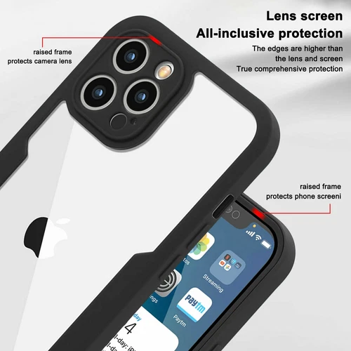 Clear Case für iPhone 15 14 Pro Max 13 12 11 XR 360° Full Screen Schutz Hülle - Bild 9 von 37