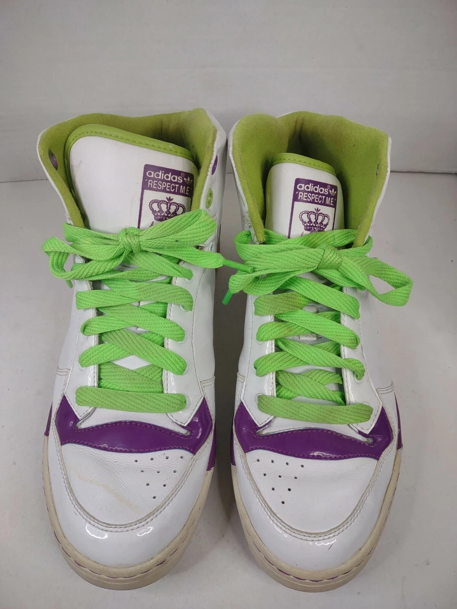 Rare Adidas Missy Elliott Respect Me Shoes White Purple Green