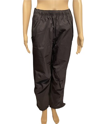REI E1 Elements Women s Watherproo Windproof Breathable Shell Pants Size S Black