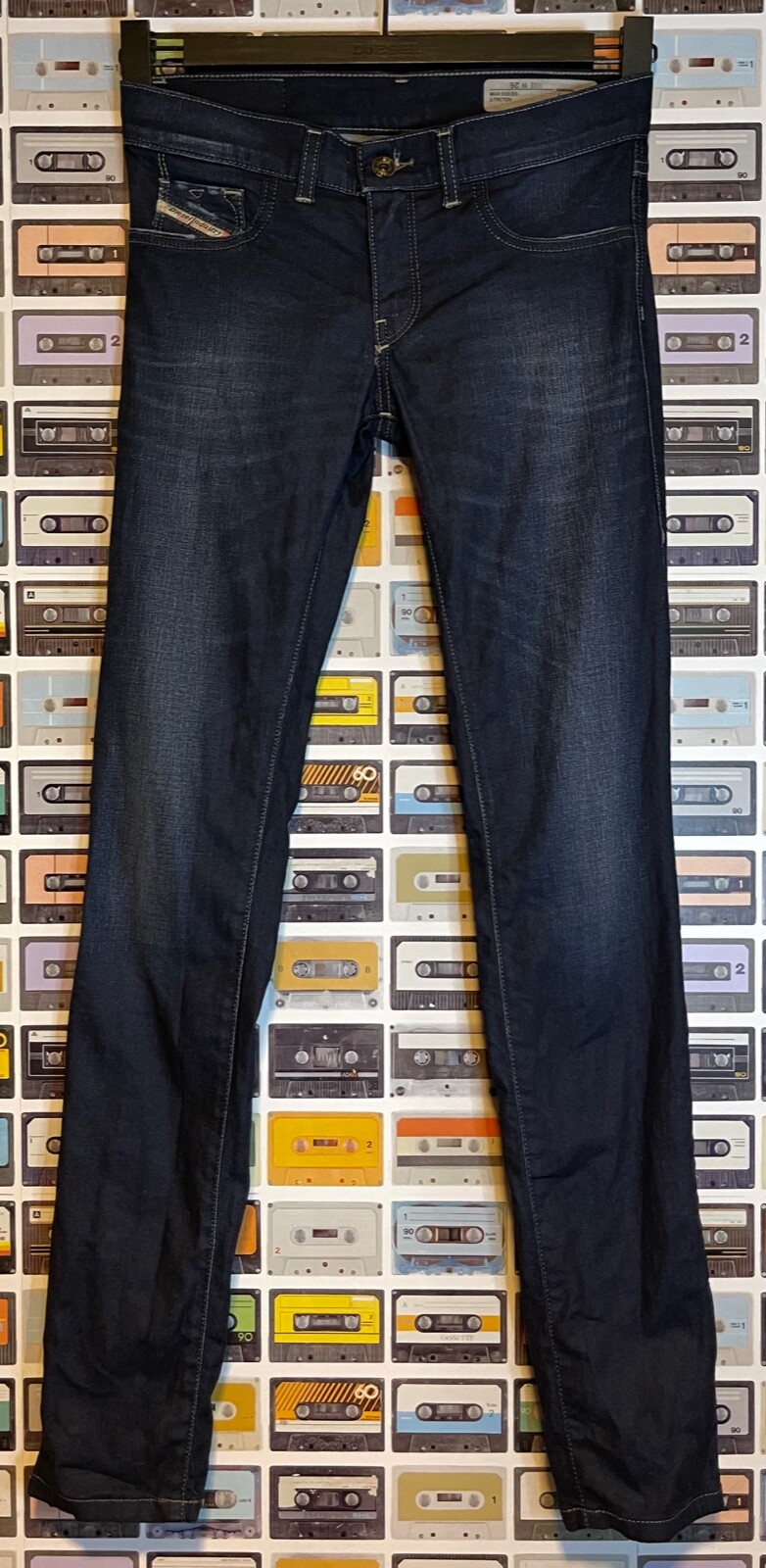 Women's Diesel Livier Jeans Sz 26 Stretch skinny Wash 068S Faded dark