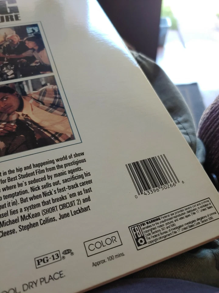 The Big Picture Comedy Drama Laserdisc 1989 Kevin Bacon Jennifer Jason Leigh VG Foto 3 de 3