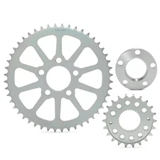 Front Rear Chain Sprocket Conversion Kit for Harley Softail Fatboy FLSTF 00-06