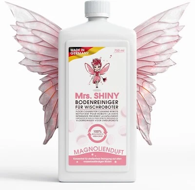 MRS SHINY Mrs. Shiny-Bodenreiniger für Wischroboter 750ml Konzentrat, Duft: Magnolia