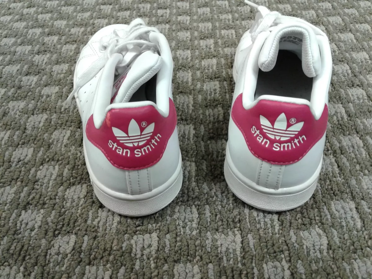 Adidas Stan Smith white and magenta Girls 3.5 eBay