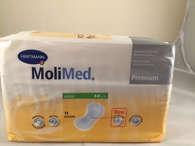 Molimed Hartmann Mini Premium 14 Count Pads One Package