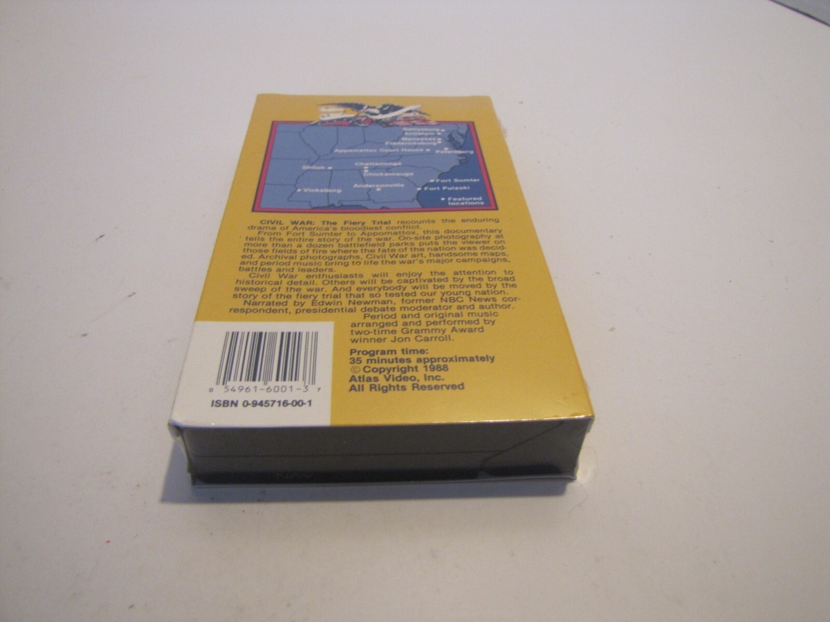 VTG NEW SEALED CIVIL WAR THE FIERY TRIAL VHS | eBay