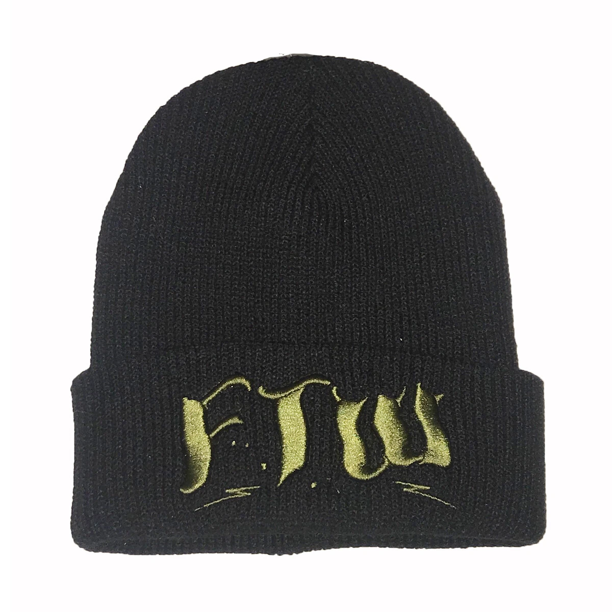 Embroidery FTW hallucinogenic black/olive embroidery beanie hat