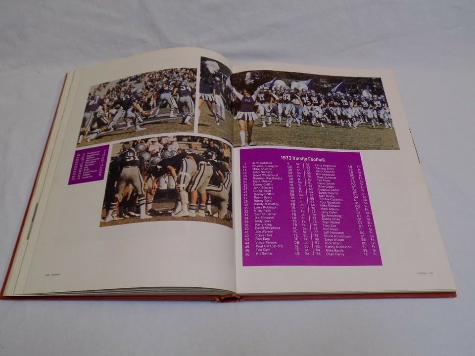 1974 Furman University Annual Yearbook Greenville South Carolina