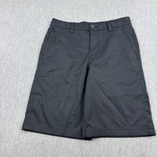 Under Armour Shorts Boys 14 Black Match Play Golf Performance Chino Loose NWT