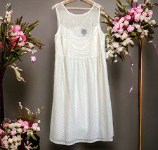 NWT ADRIANNA PAPELL Embroidered Dimonds Fit & Flare Sleeveless Dress Size 20W