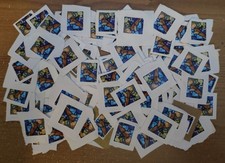 50 2ND CLASS UNFRANKED ON PAPER CHRISTMAS STAMPS