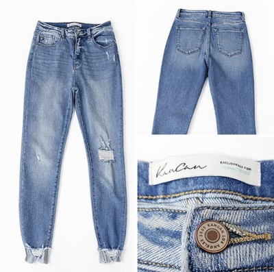 KanCan Women's Distressed Jeans, Size 28, Preloved Condition