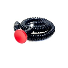 Red Shredder Billet Concave Transbrake Button