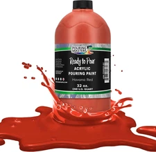 Pouring Masters Havana Red Ready to Pour Acrylic Pouring Paint - Premium 32-Ounc