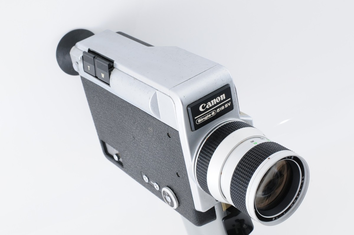 NEAR MINT] Canon 518 SV Single 8 Auto Zoom Movie 8mm Film Camera