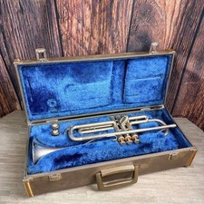 YAMAHA YTR-135 Trumpet Silver Color with Hard Case Good Japan YAM-YT-CAS-PET