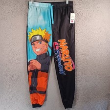 NWT Shippuden Naruto Anima Manga Pajama Pants Size Small Mens Sleep Drawstring