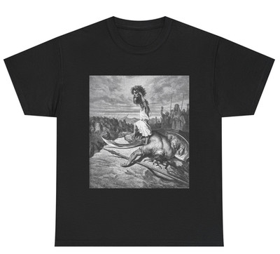 David and Goliath T-shirt Psalm 144:1 Christian Clothing  