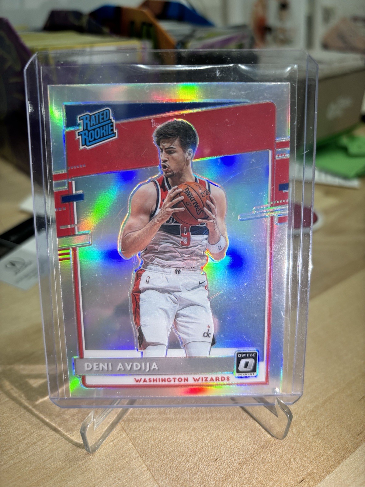 2020-21 Panini Donruss Optic Rated Rookie Holo Prizm Deni Avdija #159 Rookie RC