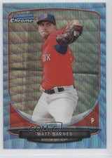 2013 Bowman Draft Top Prospects Chrome Blue Wave Refractor Matt Barnes 0m8
