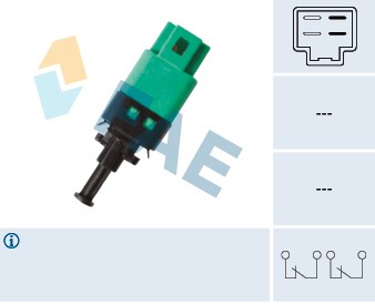 24781 BRAKE LIGHT SWITCH STOP FAE NEW OE REPLACEMENT - Picture 2 of 5