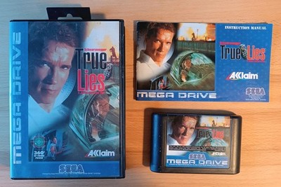 ''True Lies'' für Sega Mega Drive (OVP, Anleitung, Modul)