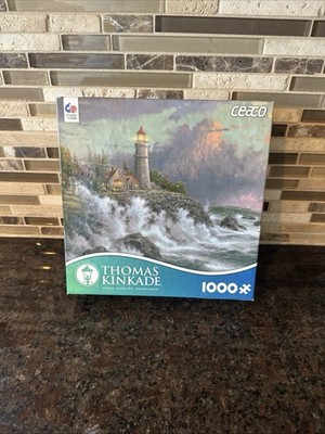 Thomas Kincade CEACO Jigsaw Puzzle Conquering the Storms 1000 Piece  2016 Sealed