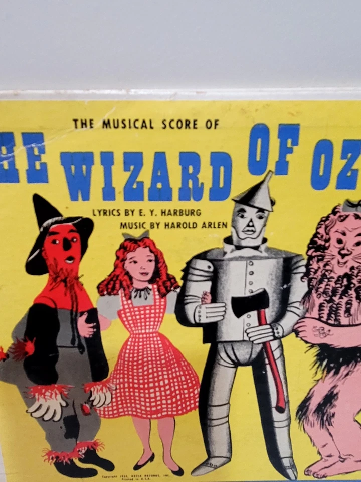 VERY RARE WIZARD OF OZ 45 Ext Play Decca Music 1954 If I Only Had A Brain & More Foto 3 de 4