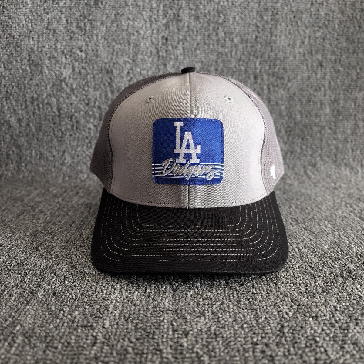 '47 Brand Los Angeles Dodgers MLB Trucker Snapback Hat Gray Black Blue