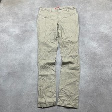 Dickies Trousers Womens 9/29 Workwear Straight Leg Pants, Beige