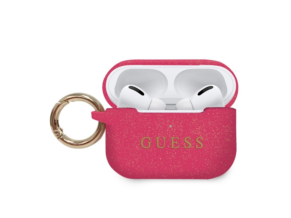 Coque Guess rose pour éviter de perdre ou rayer vos AirPods Pro