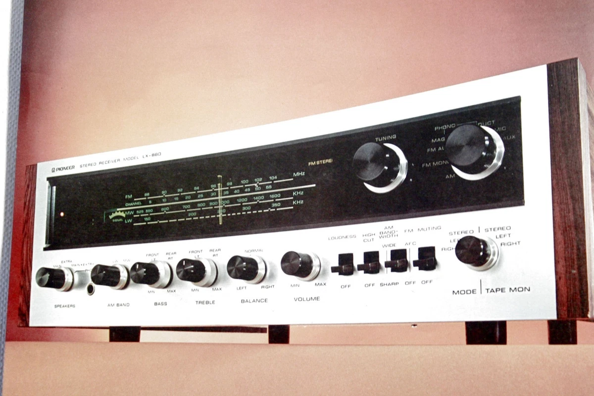 Originale Werbung / Datenblatt: Receiver PIONEER LX-880 von 1971