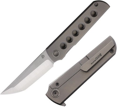 North Mountain Blade Lee Folding Knife 3¼  ZDP-189 Steel Blade Titanium Handle