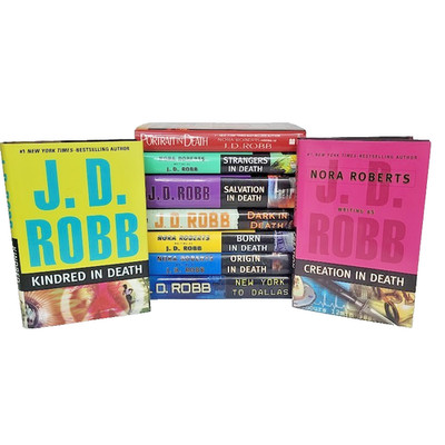 J.D. Robb In Death Hardcover Book Lot of 9 | Kindred Creation Portrait Strangers