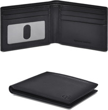 Slim Leather Wallet for Men - RFID Blocking Slim Minimalist Front Pocket - Thin