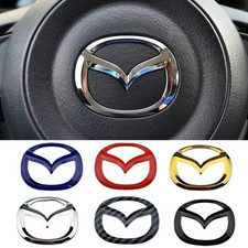 Steering Wheel Sticker For Mazda 2 3 6 Cx-3 Cx-5 Cx-30 Mx-5 Rx-8 Atenza Emblem